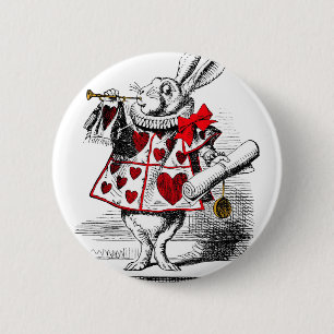 The White Rabbit 6 Cm Round Badge