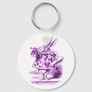 The White Rabbit Alice in Wonderland Key Ring