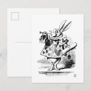 The White Rabbit,  Alice's Advenures in Wonderland Postcard