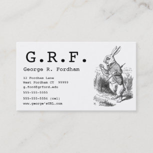 The White Rabbit Business Card