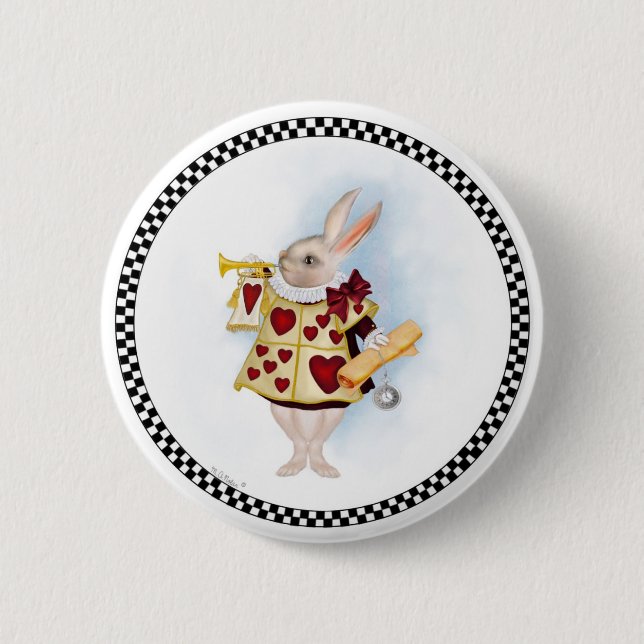 The White Rabbit Button (Front)