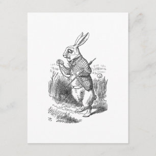 The White Rabbit Checks His Watch Invitation