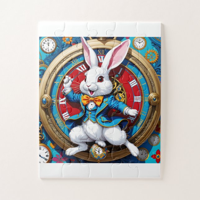 The White Rabbit from Alice in Wonderland Jigsaw Puzzle (Vertical)