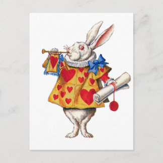 The White Rabbit From Alice in Wonderland Postcard
