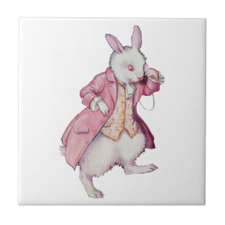 The White Rabbit from Alice in Wonderland Tile