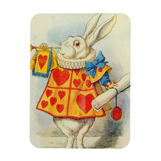 The White Rabbit Magnet (Vertical)