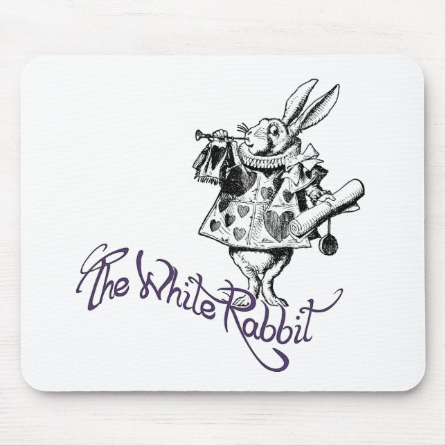 The White Rabbit Mouse Mat (Front)