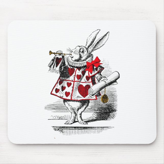 The White Rabbit Mouse Mat (Front)