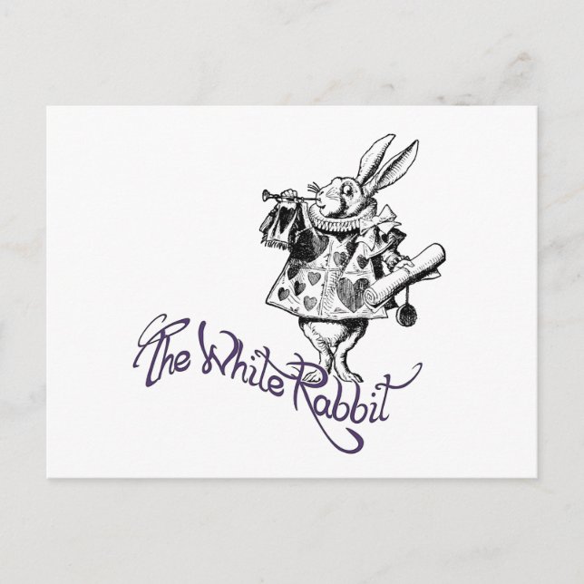 The White Rabbit Postcard (Front)