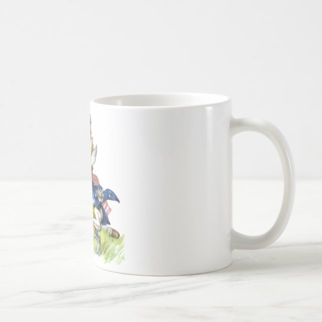 The white rabbit races by Alice Coffee Mug (Right)