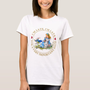 The White Rabbit Rushes By Alice In Wonderland T-Shirt