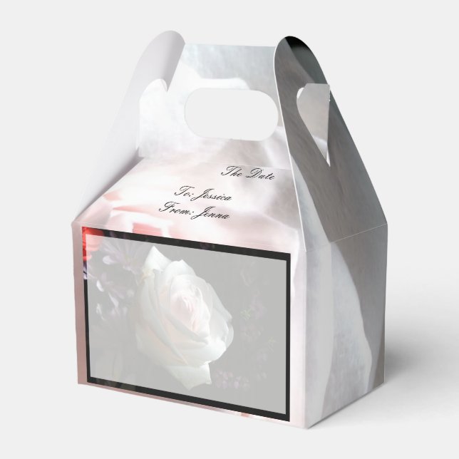 The White Rose - Favour Box (Front Side)