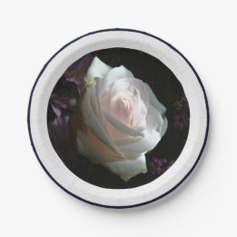 The White Rose - Paper Plate
