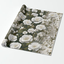 The White Soft Floral Pattern Design