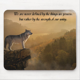 The White Wolves Mouse Mat
