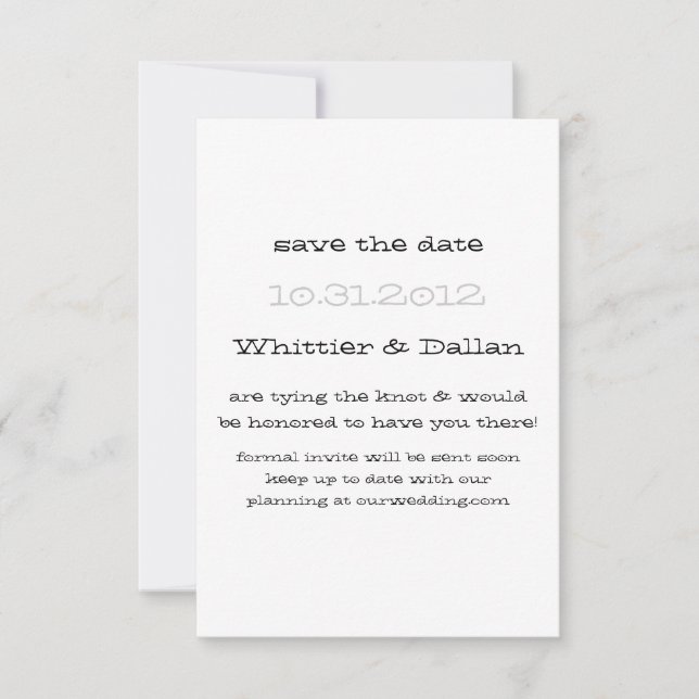 The Whittier announcement (Front)