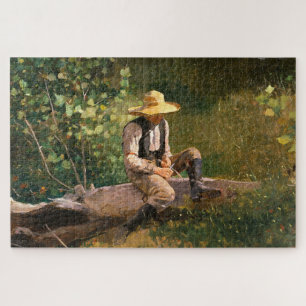 The Whittling Boy (by Winslow Homer) Jigsaw Puzzle