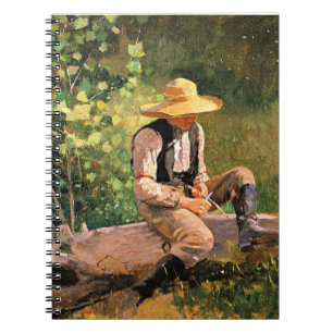The Whittling Boy by Winslow Homer Notebook