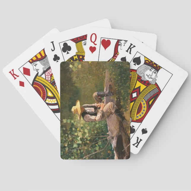 The Whittling Boy (by Winslow Homer) Playing Cards (Back)
