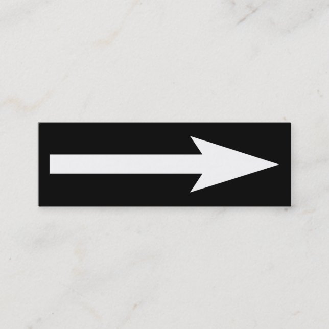 The Whole Point - Black and White Mini Business Card (Front)