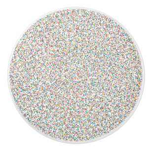 The Whole Rainbow Colourful Speckled Dots Ceramic Knob