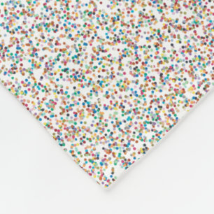 The Whole Rainbow Colourful Speckled Dots Fleece Blanket