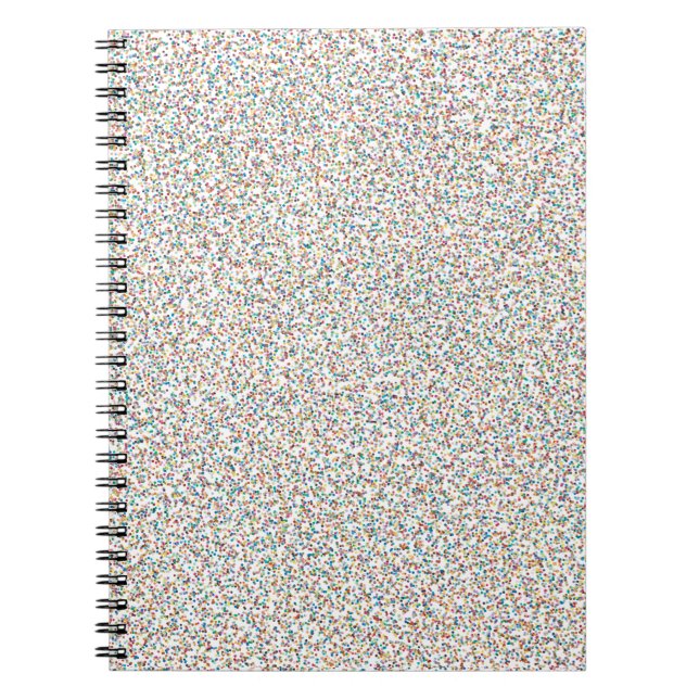 The Whole Rainbow Colourful Speckled Dots Notebook (Front)