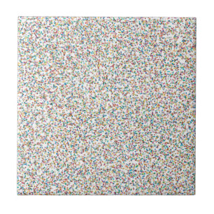 The Whole Rainbow Colourful Speckled Dots Tile