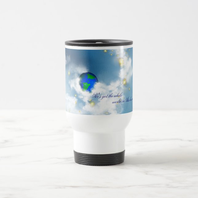 The Whole World In His Hands Travel Mug (Center)