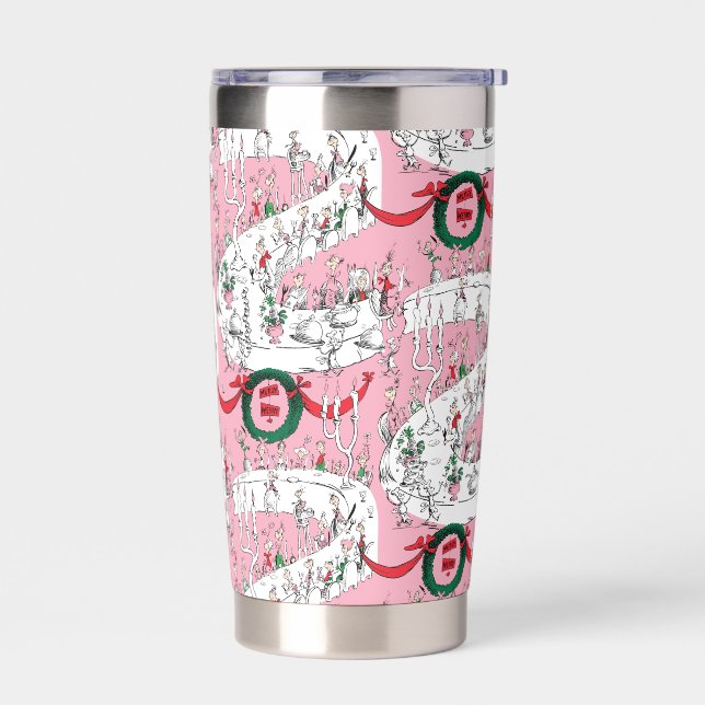 The Whos' Merry Christmas Feast Insulated Tumbler (Left)