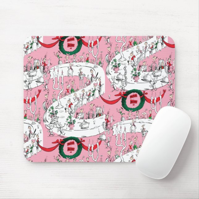 The Whos' Merry Christmas Feast Mouse Mat (With Mouse)