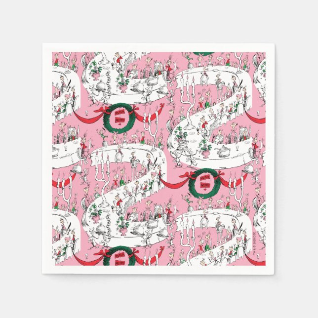 The Whos' Merry Christmas Feast Napkin (Front)