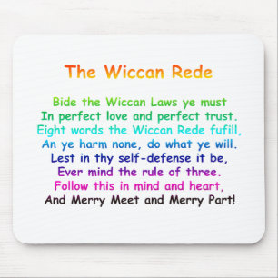 The Wiccan Rede Mouse Mat