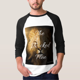 The Wicked Flee Proverbs 28:1 KJV Men's 3/4 T-Shirt