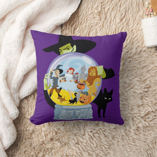 The Wicked Witch Crystal Ball Halloween Cushion (Blanket)