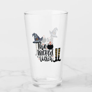 The Wicked Witch - Witches Hat & Stockings Glass