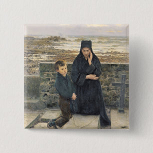 The Widow of the Ile de Sein, 1880 15 Cm Square Badge