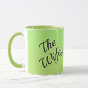 The Wifey Green Ombre Mug