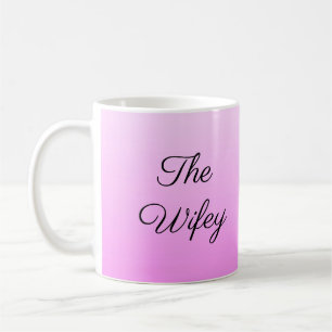 The Wifey, Pink Ombre Coffee Mug
