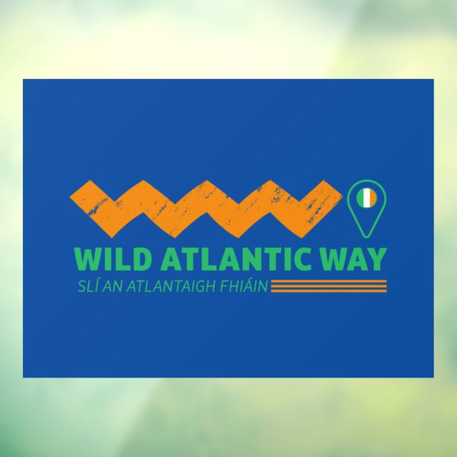 The Wild Atlantic Way Ireland's Coastal trip Window Cling (Sheet 3)