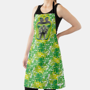 THE WILD BOAR EATS APPLES BY MASANSER APRON