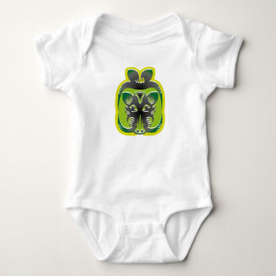 THE WILD BOAR EATS APPLES BY MASANSER BABY BODYSUIT