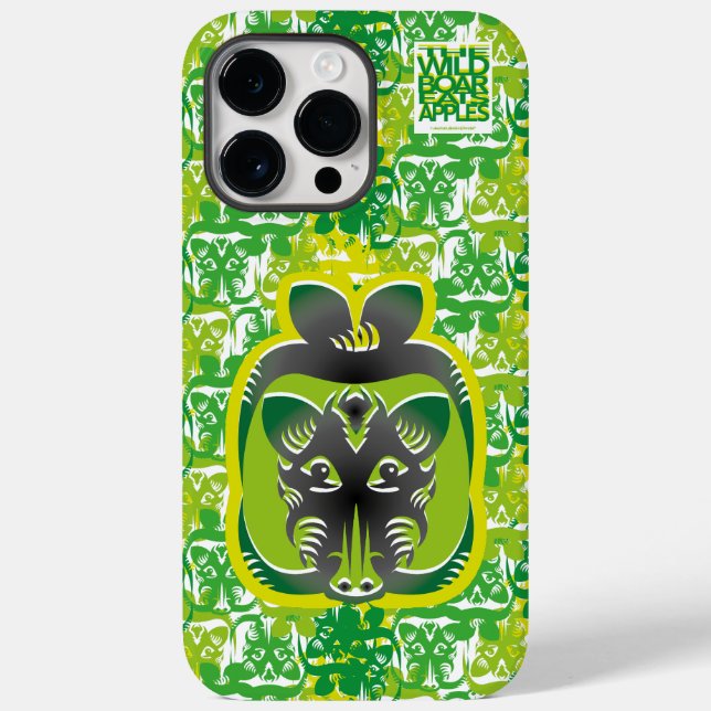 THE WILD BOAR EATS APPLES BY MASANSER Case-Mate iPhone CASE (Back)
