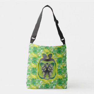 THE WILD BOAR EATS APPLES BY MASANSER CROSSBODY BAG