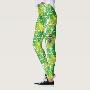 THE WILD BOAR EATS APPLES BY MASANSER LEGGINGS