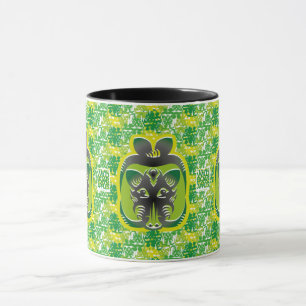 THE WILD BOAR EATS APPLES BY MASANSER MUG