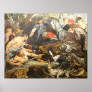 The Wild Boar Hunt Poster