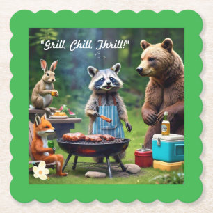 "The Wild Grill Gang" Paper Coaster