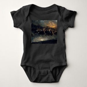 The Wild Hunt Of Odin, 1872 by Peter Nicolai Arbo Baby Bodysuit