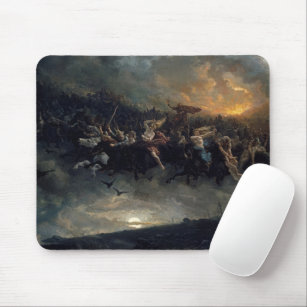 The Wild Hunt Of Odin, 1872 by Peter Nicolai Arbo Mouse Mat